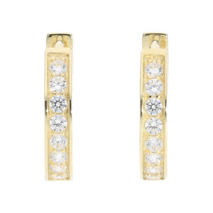 Gold Creolen 333 Damen massiv Zirkonia JL39-06-0911...