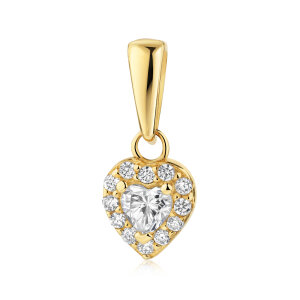 Herzanhänger 333 Gold Zirkonia Damen JL16-02-0904...