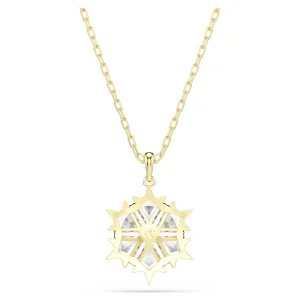 Swarovski Kette Magic Anhänger 5757788 Verschiedene Schliffe, Schneeflocke, 18K goldbeschichtet