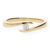 JuwelmaLux Ring Gelbgold 750er 18 Karat mit Brillant 0,10 ct. JL10-07-0096
