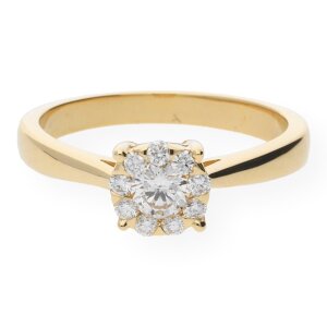 JuwelmaLux Gold Ring 585 mit Brillanten JL10-07-0233