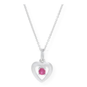 Kinder Herzanhänger Silber 925 Zirkonia JL10-02-0688...
