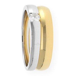 Juwelmalux Verlobungsring in 585er Weißgold 14 Karat mit Brillant JL12-07-0019