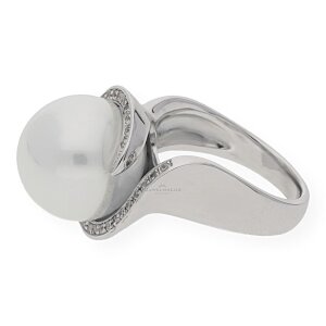 JuwelmaLux Ring Silber 925/000 mit Perlimitat JL10-07-0442