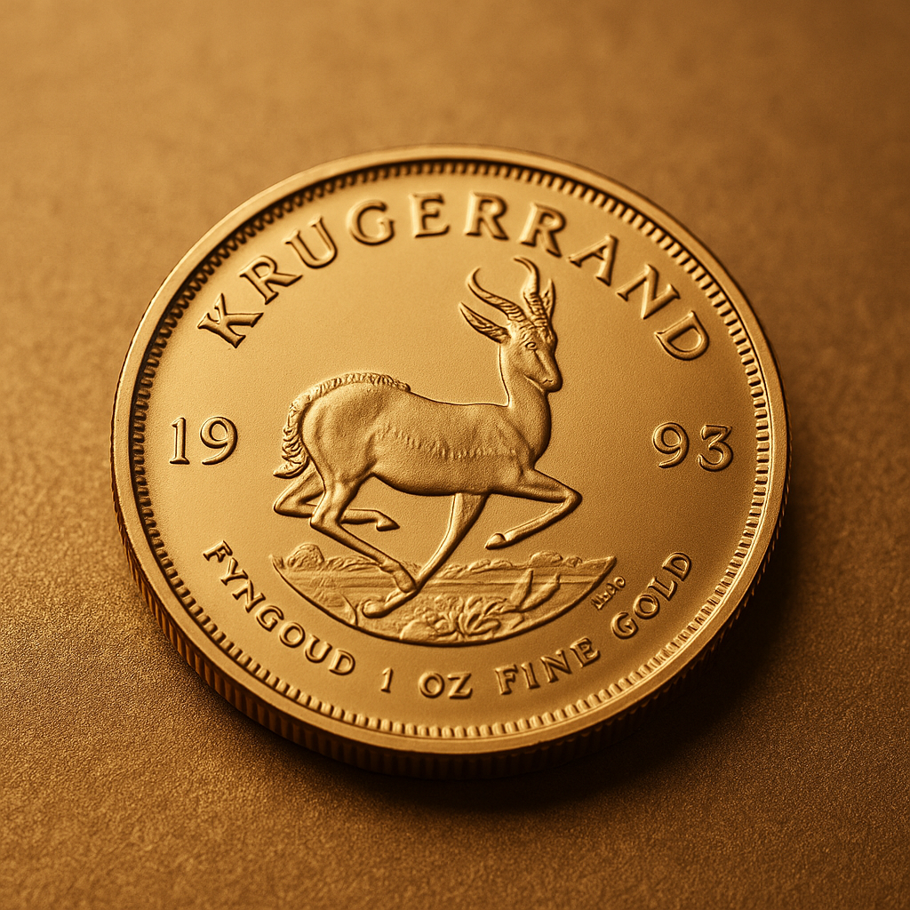 Krügerrand Goldmünze Südafrika – Goldmünze mit Springbock-Motiv, erhältlich bei Juwelier Bacak